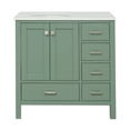 thumbnail image 4 of Horizon 36" Bathroom Vanity with Sage Green Cabinet and Engineered White Top, 4 of 5