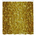 thumbnail image 3 of Ambesonne Marigold Shower Curtain, Ombre Mosaic Squares, 69"Wx84"L, Marigold and Yellow, 3 of 3