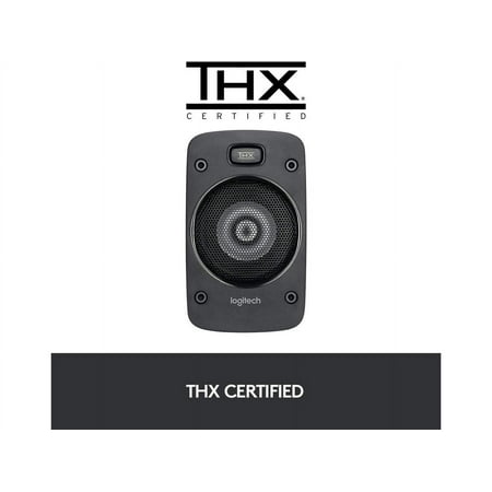 Logitech - Z906 5.1-Channel Satellite Surround Sound Speaker System (6-Piece) - Black