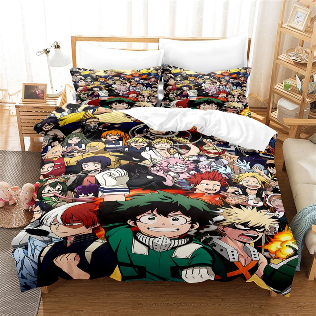 Soft Microfiber My Hero Academia Bedding Bed Set Twin Full Queen King ...