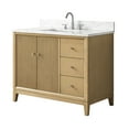 thumbnail image 5 of Vanity Art 42" Bathroom Vanity with Sink and Engineered Marble Top, Freestanding Storage Cabinet with 2 Drawers, 1 Shelf and Flip Down Tray, 5 of 10