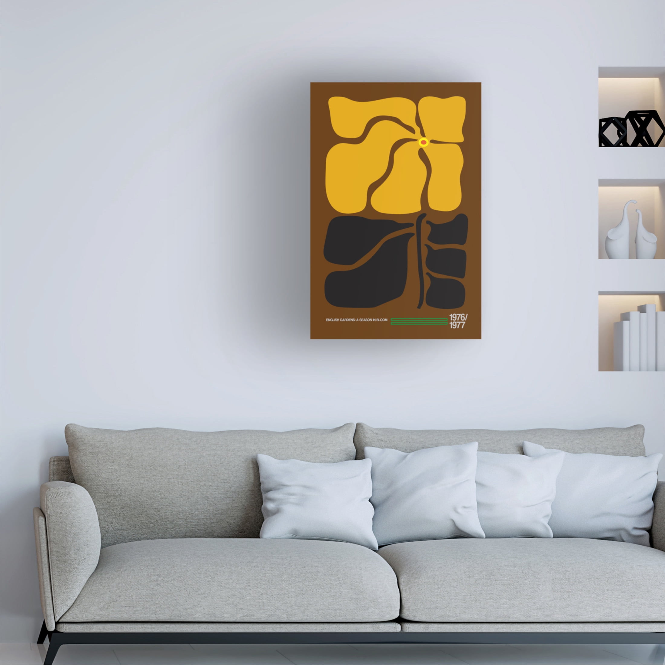 Trademark Fine Art Frances Collett English Gardens Brown Canvas Wall Art