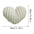 thumbnail image 2 of Dvumao Heart Shaped Pillow Plush Sofa Cushion Decorative for Bed Couch Display, 2 of 5