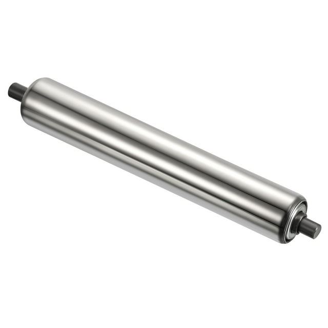 Unique Bargains 1.5'x10' Transmission de Rouleau de Convoyeur par Gravité en Acier Inoxydable Extrémité Galvanisée