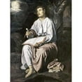 thumbnail image 3 of Velazquez, Diego 15x18 Black Modern Framed Museum Art Print Titled - St. John On The Island of Patmos, 3 of 5