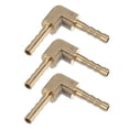 thumbnail image 1 of 3 uds., 4mm, 0,16 ", accesorio de manguera de lengüeta de latón para coche, conector de 2 vías en forma de L para carpintero, aire, agua, combustible y Gas, 1 of 1