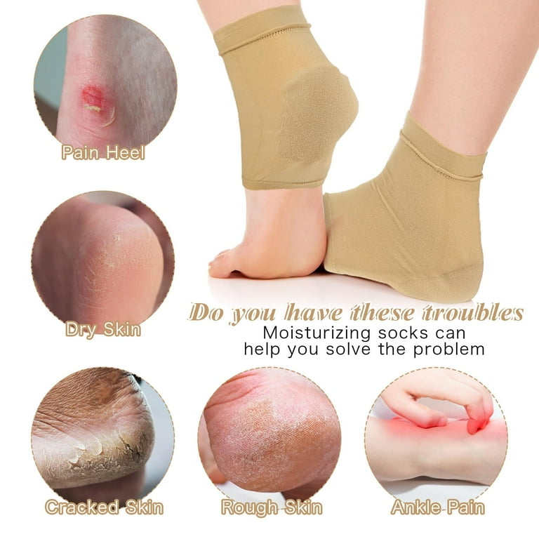Pairs Moisturizing Heel Socks for Cracked Heels Moisturizer Spa