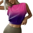 thumbnail image 1 of HBFAGFB Camisole pour Femmes Col Rond à Blocs de Couleur Gilet Course Entraînement Chandails Sans Manches Rose Taille m, 1 of 7