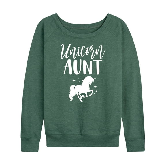 Instant Message - Unicorn Aunt - Women's Lightweight French Terry Long Sleeve Shirt
