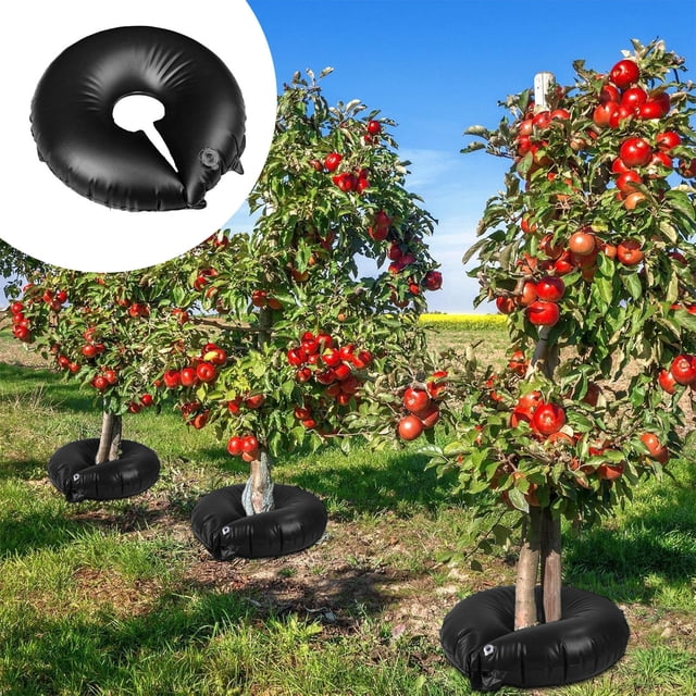 Tree Watering Bag | Slow Release Watering System for Trees | Deep Root Irrigation | PVC Drip Irrigation Bag for Garden, Landscaping, and Newly Planted Trees | 60cm Diameter Ring Design