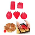 thumbnail image 3 of 5 Piezas de Moldes de Silicona Antiadherentes para Pasteles, Bandeja para Bocadillos de Chocolate Y para Dulces Artesanales rojo Sunnimix Molde de pastel de silicona, 3 of 8