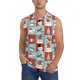 thumbnail image 1 of Balery Warm Christmas Memories Camisetas sin mangas para hombre, absorbe la humedad y protege contra el mal olor.-Small, 1 of 7