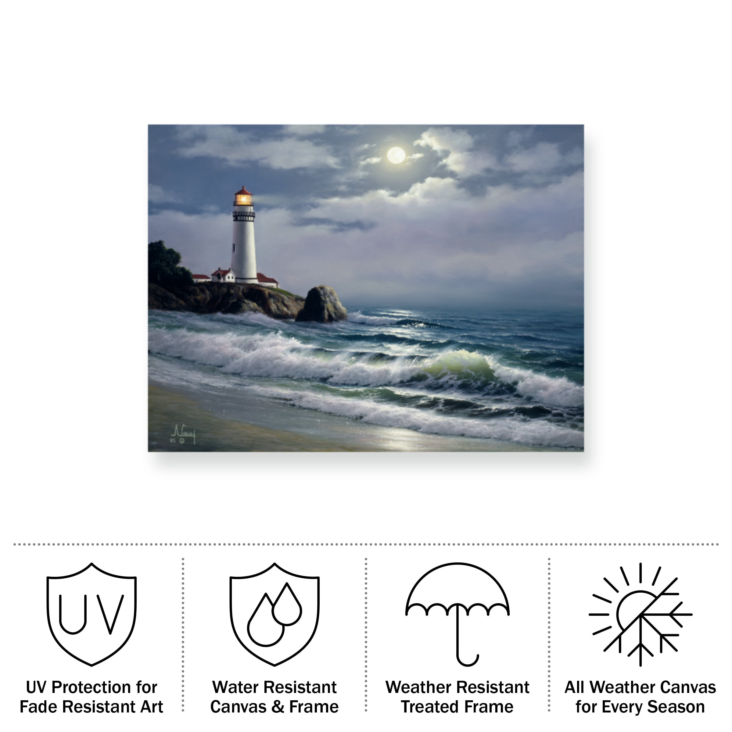 Anthony Casay 'Coastal Scene 3' Outdoor All-Weather Wall Decor