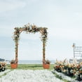 thumbnail image 5 of OverPatio 7.2FT Wooden Arbor Garden Arbor Wedding Arch 2 IN1 Planter Boxes Outdoor Decor, 5 of 11
