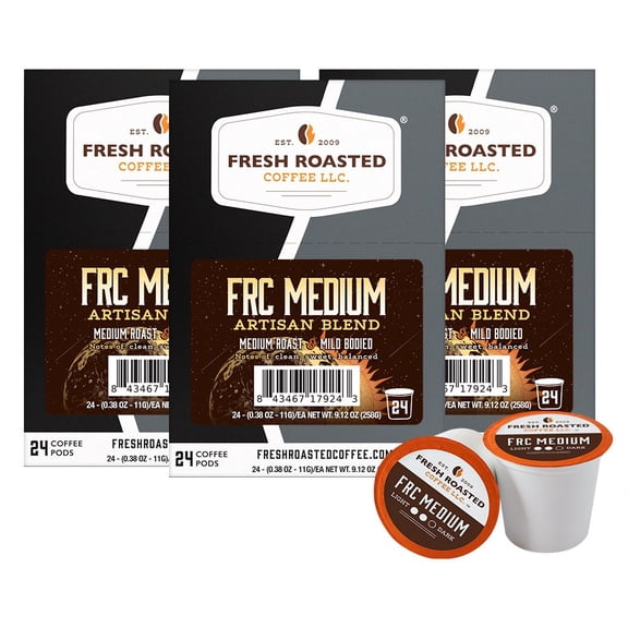 Fresh Roasted Coffee, Classic Medium Roast Coffee Pods, K-cup Compatible, 72 Count
