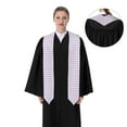 thumbnail image 4 of Disketp Purple Checkboard Graduation Stole Class of 2024 Customized Congratulations Sash ,Unisex, 72", 4 of 7