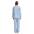 thumbnail image 4 of GLOBAL Women 100% Cotton Pajama Set Long Sleeve Pjs Button Down Comfy Nightwear, 4 of 5
