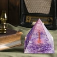 thumbnail image 5 of CxhicLuv Three-Dimensional Crystal Energy Tower, Natural Stone Pyramids with Vibrant Multicolor Design, Decorative Crystal Figurines for Christmas & Home Decor, Wellness and Prosperity Gift, 5 of 5