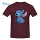 thumbnail image 1 of Disney Stitch In Love T shirt Harajuku Short Sleeve T-shirt 100% Cotton Graphics Tshirt Brands Tee TopL Gao Jinjia LED, 1 of 2