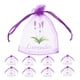 thumbnail image 1 of 50 bolsitas vacías de lavanda con cordón, pequeñas bolsas de malla para guardar en el armario y fragancias, bolsas de tela violeta claro para flores secas y especias, 1 of 8