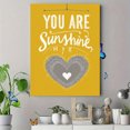 thumbnail image 4 of Sunshine Heart Typography Canvas Wall Art 15.75x11.81 Inches, 4 of 8