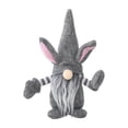 thumbnail image 5 of B Conejito de Pascua Gnomo conejo hecho a mano juguetes de peluche para adornos de muñecas niños Pascua diciembre, 5 of 5