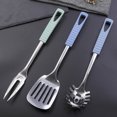 thumbnail image 3 of Monyance kitchenware Stainless Steel Slotted Turner Heat Resistant Kitchen Tool(13.23X3.07X0.98Inches), 3 of 10