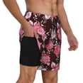 thumbnail image 3 of Fotbe Rose Flowers Men’s Swim Trunks Quick Dry Swim Shorts Board Shorts with Mesh Lining-XX-Large, 3 of 9