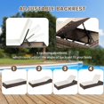 thumbnail image 4 of SEGMART Outdoor Rattan Wicker Lounge Chair, 5 Adjustable Reclining Backrest Lounger Chair, Modern Rattan Chaise Chair with Cushion, Fits for Pool, Yard, Deck, 4 of 8