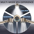 thumbnail image 3 of Filtered Shower Head With Handheld  High Water Flow And Multiple Spray Modes Filter Power Wash For Hard Showerhead On/off Pets Bath (golden), 3 of 5