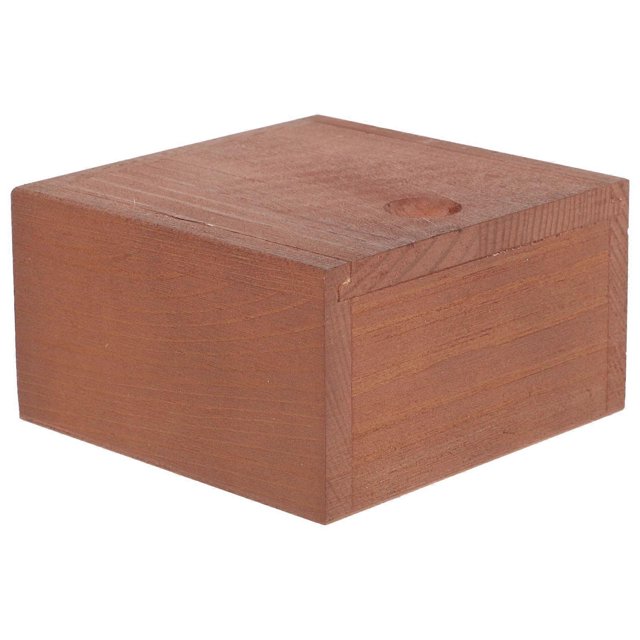 Small Decorative Wood Box With Slide Top Lid For Home Decor Product Packaging Retro Style 1Pcs
