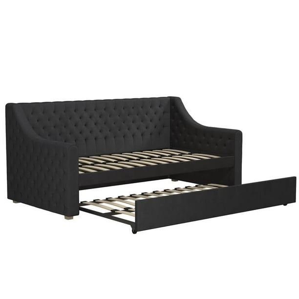 Nolita Giving A Good Blowjob - CosmoLiving by Cosmopolitan Nolita Upholstered Daybed and Trundle Twin in  Grey - Walmart.com