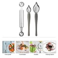 thumbnail image 3 of Baking Tool Set Stainless Steel Decorating Spoon for Cake Embellishment 3Pcs, 3 of 4