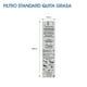 thumbnail image 3 of PAQUETE DE 4 FILTROS STANDARD SANAIRE, ATRAPA GRASA ELECTROSTÁTICO SANAIRE PAQ-FILSTD-BCO, 3 of 4