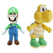 Little Buddy Super Mario All Star Collection 1415 Luigi Stuffed Plush, 10",Multi-Colored & Buddy Super Mario All Star Collection 1425 Koopa Troopa Stuffed Plush, 7",Multi-Colored