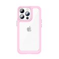 thumbnail image 1 of SaniMore iPhone 14 Pro Case (6.1 inch 2022 Release), Soft Shockproof TPU Bumper Crystal-clear PC Back No-yellowing Anti-drop Ultra-slim Lightweight Rugged Cover For iPhone 14 Pro, Pink, 1 of 5