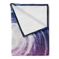 thumbnail image 2 of Universe Soft Flannel Fleece Throw Blanket, Cosmic Round Swirling Space Clouds Colorful Celestial Mystic, Cozy Plush for Indoor and Outdoor Use, 50" x 60", Dark Magenta Multicolor, by Ambesonne, 2 of 5
