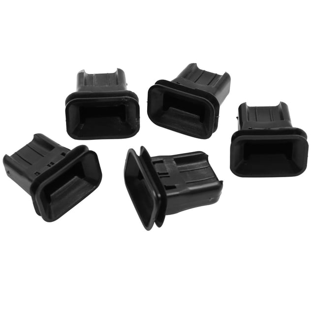5Pcs 38x26x40mm Grapa Universal Plástico Negro Clip de Retención Asiento Trasero de Coche