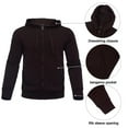 thumbnail image 3 of Zusmen Tracksuit Mens, Casual Long Sleeve Full-Zip Running Sweatsuit Sets , Track Jackets and Pants 2 Piece Outfit, Warm Jogging Sweat Suits for Men Brown XXL, 3 of 5