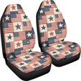 thumbnail image 3 of POLERO Collage Comfort Car Seat Cover for Front Seats for Interior, Polyester Washable Front Seat Cover Truck, 3 of 13