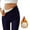 Navy, variant on longantii Soft Clouds Fleece Leggings for Women Winter, Casual Sherpa Lined Warm Winter Solid High Waisted Yoga Pants Fleece Thick Warm Tights Wine M