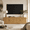 Oak-Fluted, variant on Wetalus 67" Mid-Century TV Stand for 75" TV, Arched, Adjustable Shelves, Walnut