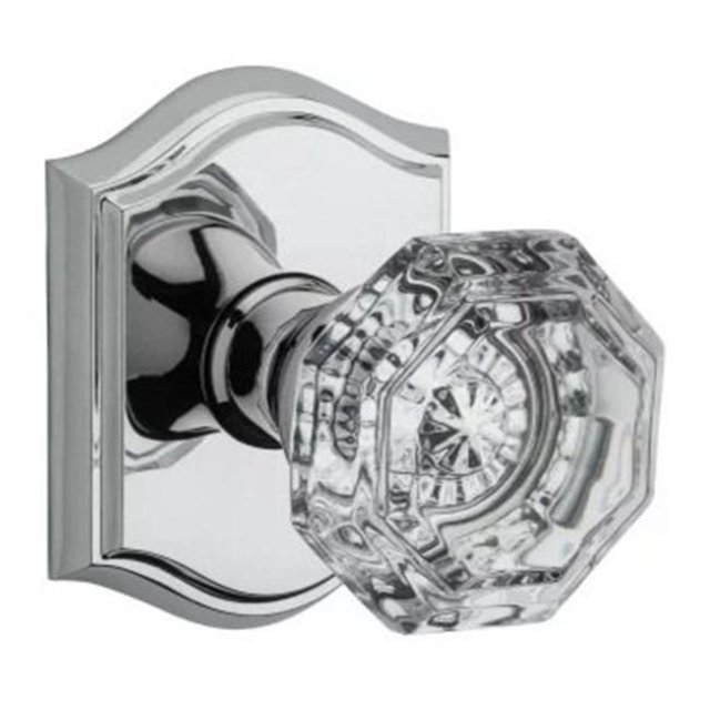 Baldwin PSCRYTAR152 Matte Antique Nickel Crystal Passage Door Knob Set