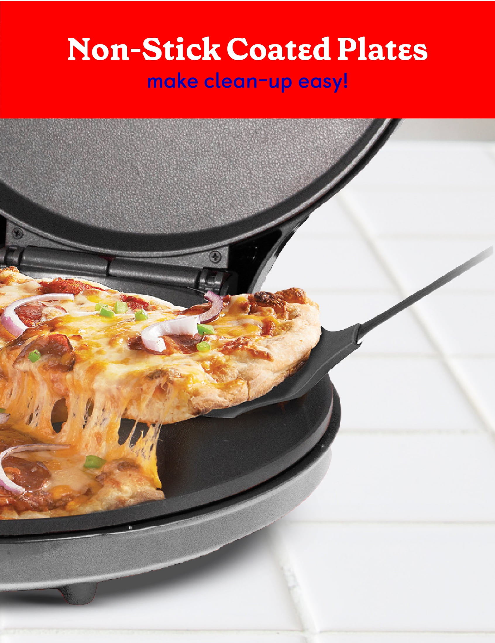 Pizzera eléctrica pizza maker parrilla sartén antiadherente mini horno –  Chinatown