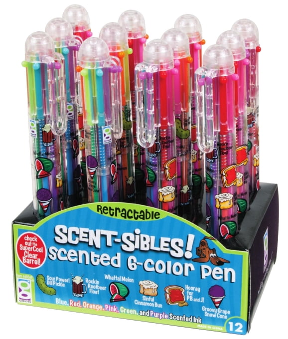 SCENT-SIBLES SCENTED 6-COLOR PEN 12/DSP