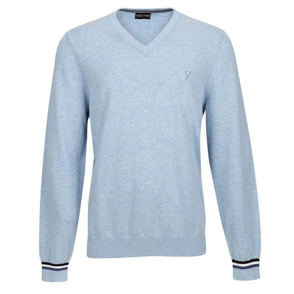 GOLFINO Splash Sweater Mid Summer Blue Medium Large