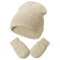 thumbnail image 7 of MEZZALL Toddler Girls Boys Hats Boys Soft Baby Caps Kids Knit Winter Hats With Gloves Solid Color Classic Child Hats, 7 of 7