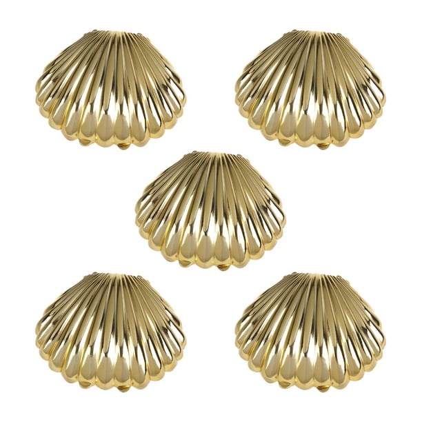 Caja de Joyería Zulema 5 Piezas Forma de Concha Collar Colgante Dorado Vitrina de Joyería