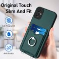 thumbnail image 5 of for Samsung Galaxy A05 Case, Card Holder Wallet Case, Ring Holder Stand, Wrist Hand Strap, PU Leather Anti-Scratch Shockproof Protective Flip Phone Cover for Samsung Galaxy A05 Case, Green, 5 of 7