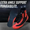 thumbnail image 5 of Professional Boxing Shoes Breathable Wrestling Shoes, Training Shoe for Adult & Youth Men Women Non Slip Rubber Sole Lightweight Boots (Red & Black, 10), 5 of 6